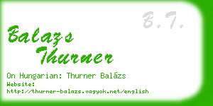 balazs thurner business card